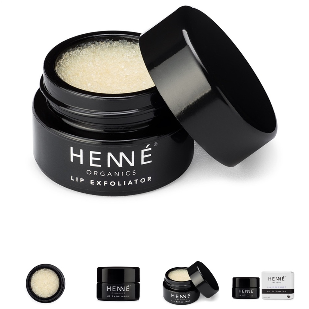 BNIB HENNE organics lip exfoliator - lavender mint